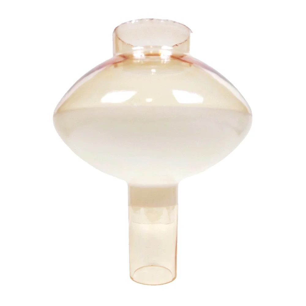 5 Vintage Peach Luster Milk Glass Chimney Globe Lamp Shades Retro Rare 3